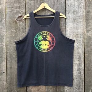Vintage 90s California Golden State Beach Muscle Tank Roomy M-L